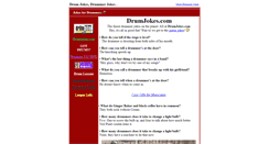 Desktop Screenshot of drumjokes.com