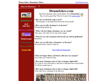 Tablet Screenshot of drumjokes.com